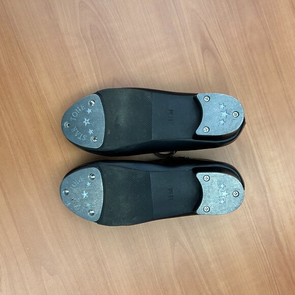 Girls Size 13M black Danznmotion heel tap shoes - Picture 2 of 3